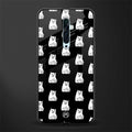 middle finger cat meme glass case for oppo reno 2f image