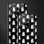 middle finger cat meme glass case for vivo u20 image-2