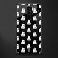 middle finger cat meme glass case for redmi note 8 pro image
