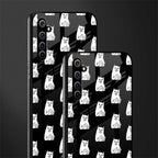 middle finger cat meme glass case for realme x50 pro image-2
