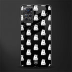middle finger cat meme glass case for redmi note 11 image