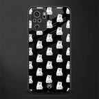 middle finger cat meme glass case for redmi note 10s image