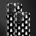 middle finger cat meme back phone cover | glass case for samsung galaxy a13 4g