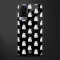 middle finger cat meme glass case for vivo x60 image
