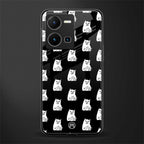 middle finger cat meme back phone cover | glass case for vivo y35 4g