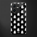 middle finger cat meme back phone cover | glass case for vivo y22