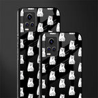 middle finger cat meme back phone cover | glass case for vivo v21e 4g