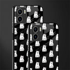 middle finger cat meme back phone cover | glass case for vivo y72