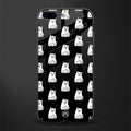 middle finger cat meme glass case for iphone 8 plus image