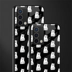 middle finger cat meme back phone cover | glass case for oppo a74 4g