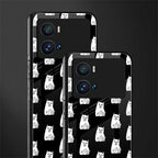 middle finger cat meme back phone cover | glass case for iQOO 9 Pro