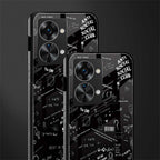 minimalistic black aesthetic collage glass case for phone case | glass case for oneplus nord 2t 5g