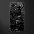 minimalistic black aesthetic collage glass case for phone case | glass case for oneplus nord 2t 5g