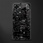 minimalistic black aesthetic collage glass case for phone case | glass case for oneplus nord 2t 5g
