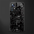 minimalistic black aesthetic collage back phone cover | glass case for xiaomi 12 pro