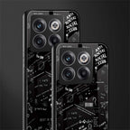 minimalistic black aesthetic collage back phone cover | glass case for oneplus 10t