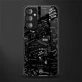 minimalistic black aesthetic collage back phone cover | glass case for samsung galaxy f23 5g
