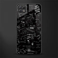 minimalistic black aesthetic collage back phone cover | glass case for samsung galaxy f42
