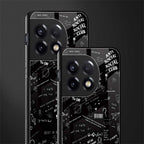 minimalistic black aesthetic collage back phone cover | glass case for oneplus 11r