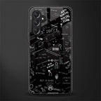 minimalistic black aesthetic collage back phone cover | glass case for samsun galaxy a24 4g
