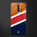 minimalistic wooden pattern glass case for oppo reno 2f image