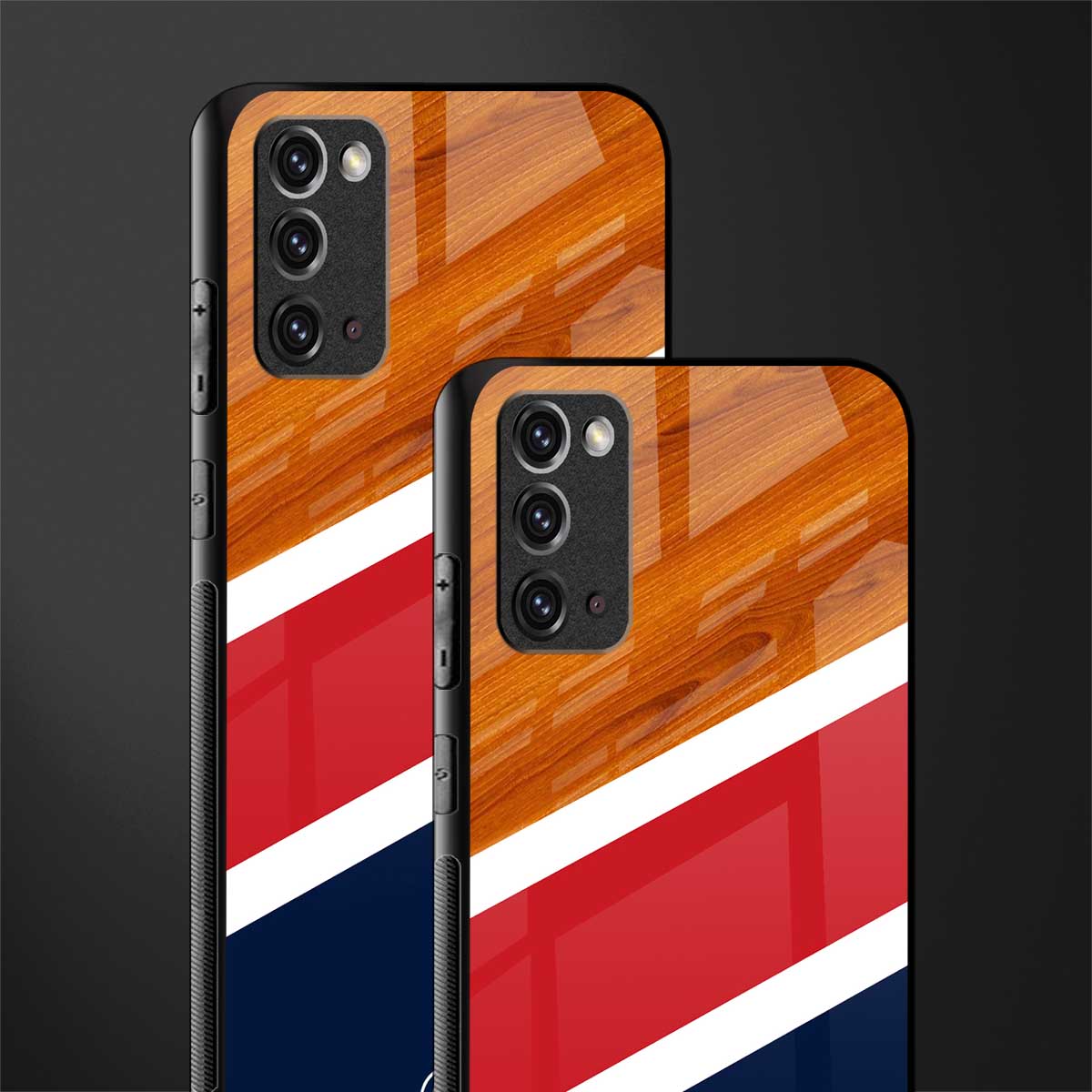 minimalistic wooden pattern glass case for samsung galaxy note 20 image-2