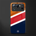 minimalistic wooden pattern glass case for mi 11 ultra 5g image