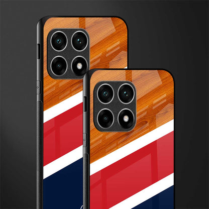 minimalistic wooden pattern glass case for oneplus 10 pro 5g image-2