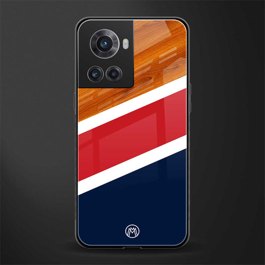minimalistic wooden pattern back phone cover | glass case for oneplus 10r 5g