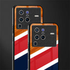 minimalistic wooden pattern glass case for vivo x80 pro 5g image-2