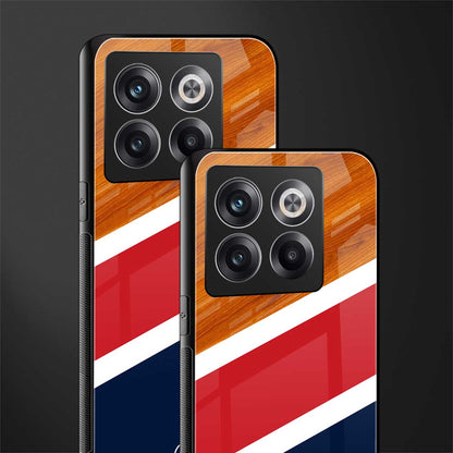 minimalistic wooden pattern back phone cover | glass case for oneplus 10t