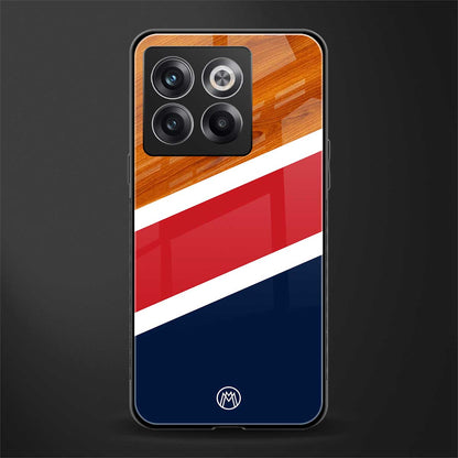 minimalistic wooden pattern back phone cover | glass case for oneplus 10t