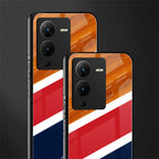minimalistic wooden pattern back phone cover | glass case for vivo v25 pro 5g