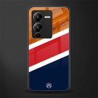 minimalistic wooden pattern back phone cover | glass case for vivo v25 pro 5g