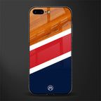 minimalistic wooden pattern glass case for iphone 7 plus image