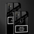 mom says i'm cool black glass case for realme narzo 20a image-2