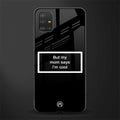 mom says i'm cool black glass case for samsung galaxy a51 image