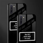 mom says i'm cool black glass case for samsung galaxy note 10 image-2