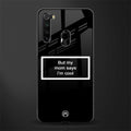 mom says i'm cool black glass case for redmi note 8 image
