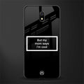 mom says i'm cool black glass case for redmi 8a image