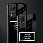 mom says i'm cool black glass case for vivo x60 pro image-2