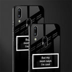 mom says i'm cool black glass case for vivo y93 image-2