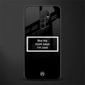 mom says i'm cool black glass case for poco m2 image