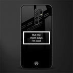 mom says i'm cool black glass case for poco m2 image