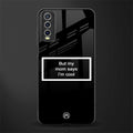 mom says i'm cool black glass case for vivo y20 image