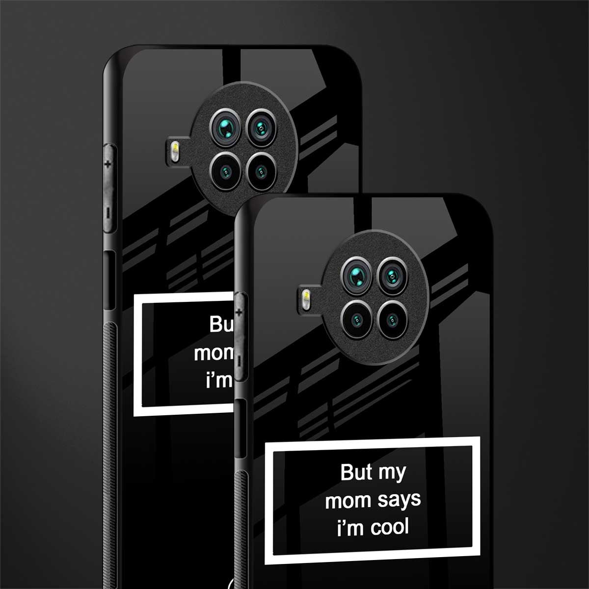 mom says i'm cool black glass case for mi 10i image-2