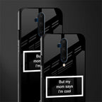 mom says i'm cool black glass case for oneplus 7t pro image-2