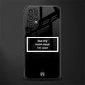 mom says i'm cool black back phone cover | glass case for samsung galaxy a13 4g