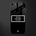 mom says i'm cool black glass case for iphone 7 image