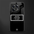 mom says i'm cool black back phone cover | glass case for oneplus 11